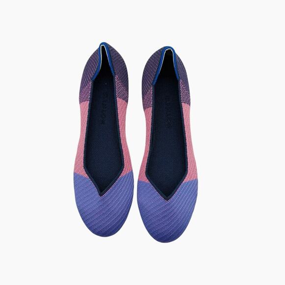 Rothy's The Flat Metallic Lilac Limited Edition Women’s Size 10 - Picture 2 of 7